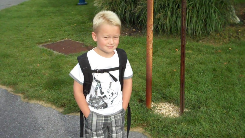 Nathan's 1st day Nathan's ready for school.